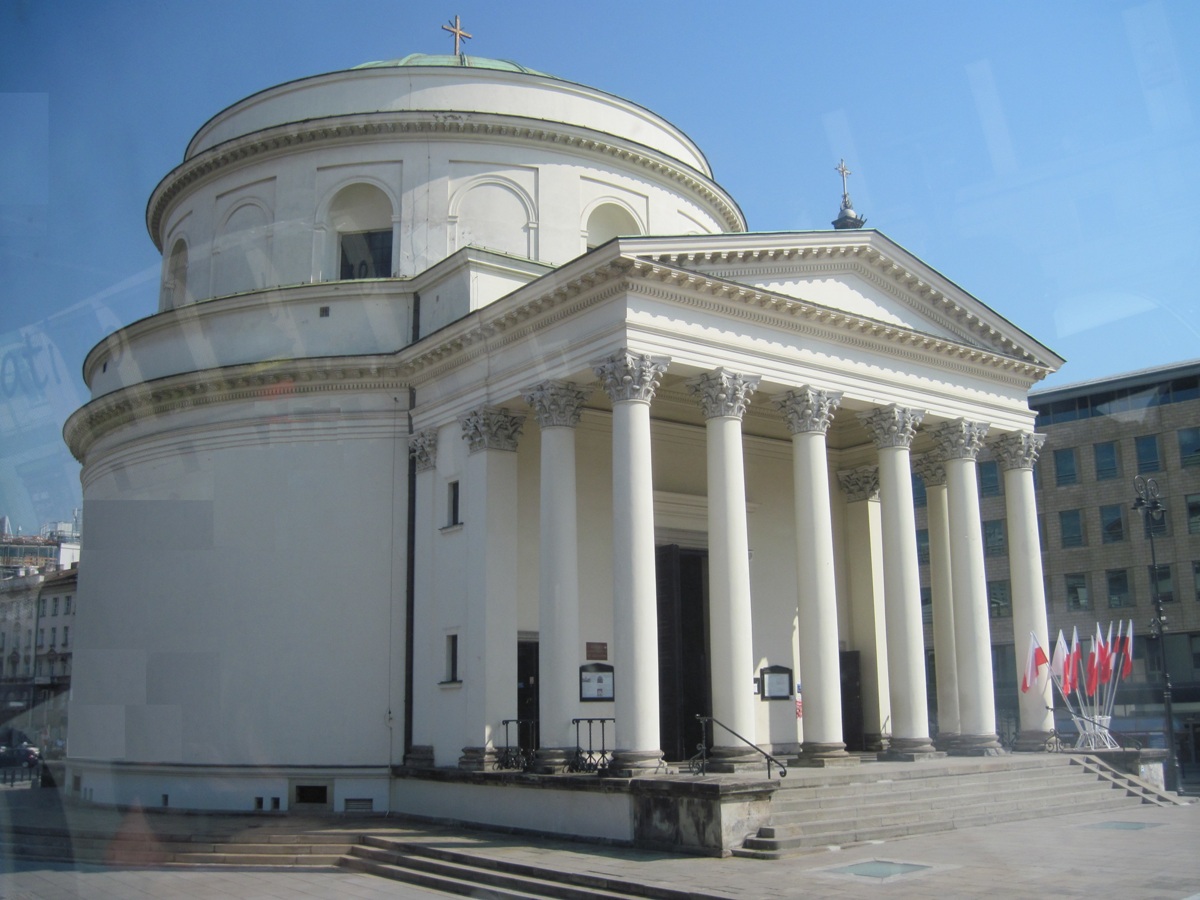 25-Varsavia-Altra veduta della chiesa ricostruita tra il 1947-1958